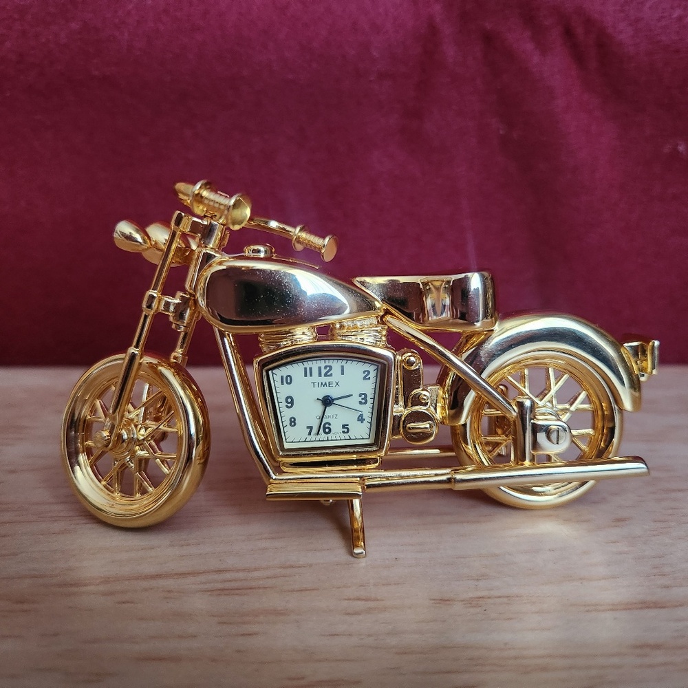 2 for $20   /Mini Motorcycle Clock from Timex